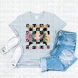 Checkered Merry Little Christmas Tee