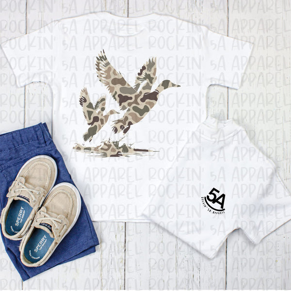 5A Logo Flying Ducks Tee