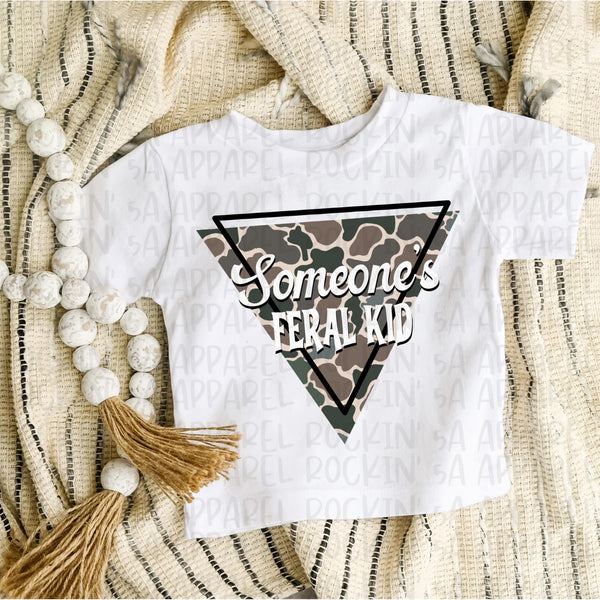 Someone’s Feral Kid Camo Tee