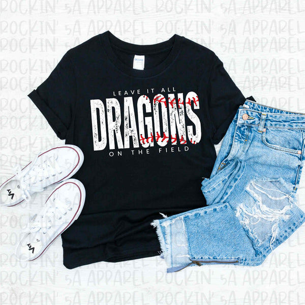 Leave It All On The Field Mascot Tee