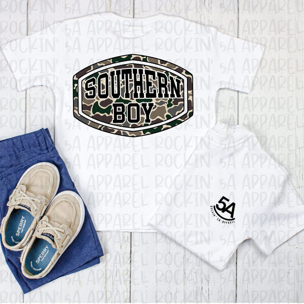 5A Logo Camo Southern Boy Tee