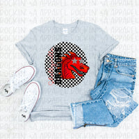 Checkered Mascot Tee