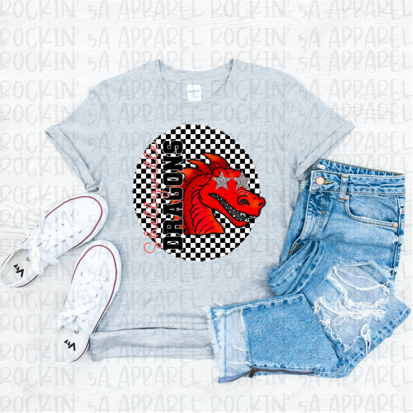 Checkered Mascot Tee