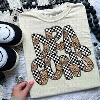 Leopard Check Mascot Tee