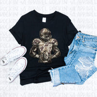 Camo Football Player Tee