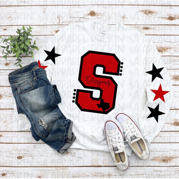 Varsity Letter School Mascot Tee