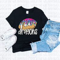 Custom Ice Cream Football Mascot Tee