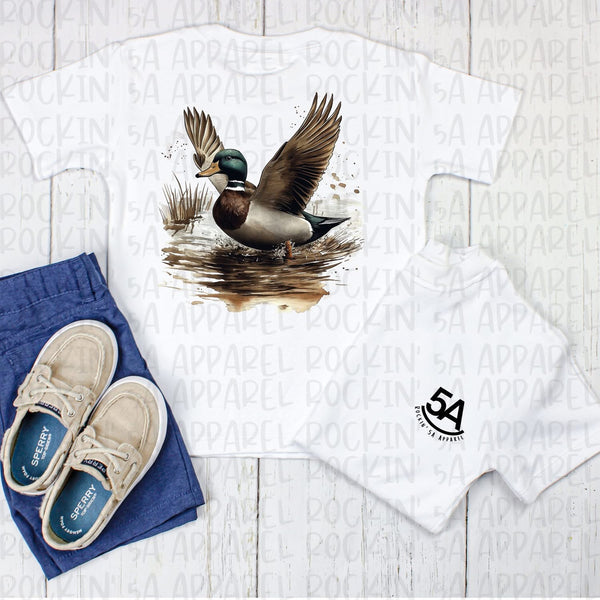 5A Logo Taking Flight Duck Tee