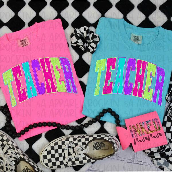 Neon Teacher Tee