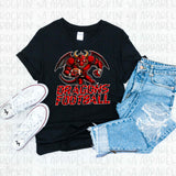 Dragons Football Mascot Tee