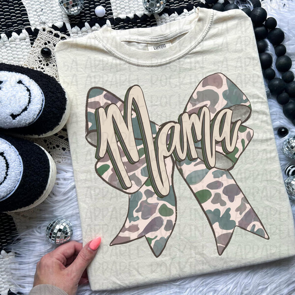 Mama Camo Bow Tee