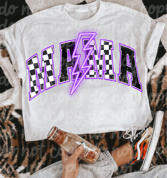 Mama Bolt Tee (Purple)