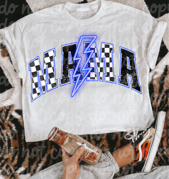 Mama Bolt Tee (Blue)