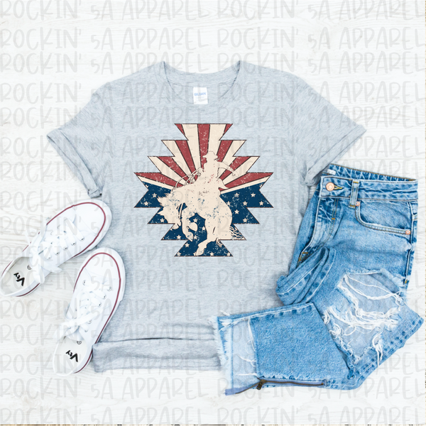 Buckin Bronc Aztec Tee