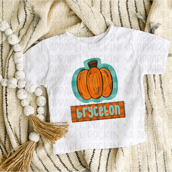 Custom Pumpkin Name Tee