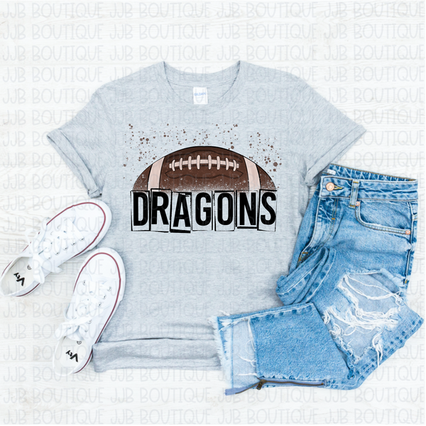 Custom Football School Spirit Tee