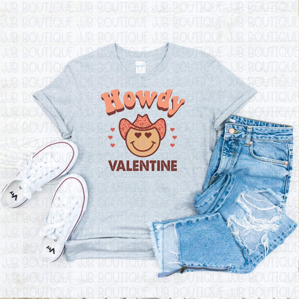 Howdy Valentine Smiley Tee