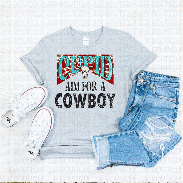 Cupid Aim for a Cowboy Tee