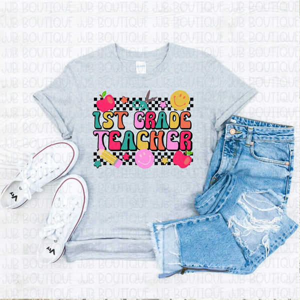 1st Grade Teacher Tee