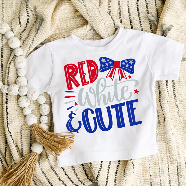 Red, White & Cute Tee